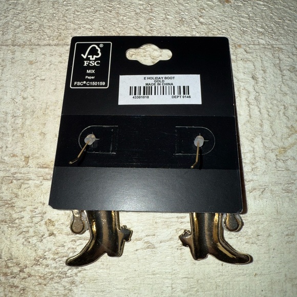 Cowboy Boot Christmas Earrings / Western Earrings Christmas Earrings - Picture 5 of 5